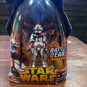 Star Wars Clone Commander with Red and White Armor